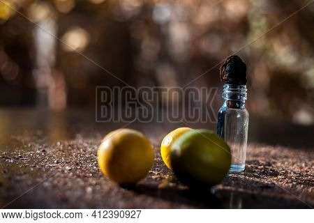 Non-toxic Glycerine Moisturizer Consisting Of Some Glycerine Well Mixed With Lemon Juice,