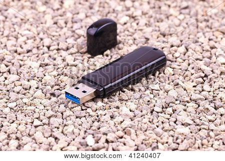 Flash Drive On The Rocks