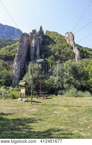 Rock Formations Ritlite  At Iskar River Gorge, Balkan Mountains, Bulgaria