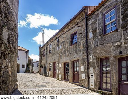 Guarda, Portugal; August 2020: Guarda, Portugal's Ancient Jewish District, The Judiaria, Has Retaine