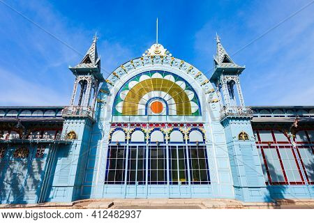 Pyatigorsk, Russia - September 30, 2020: Lermontov Gallery Of The State Philarmonic In Pyatigorsk, A