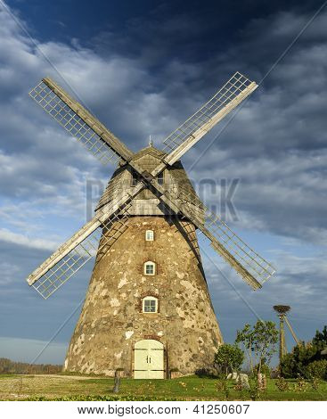Medieval windmill in Araishi,Latvia