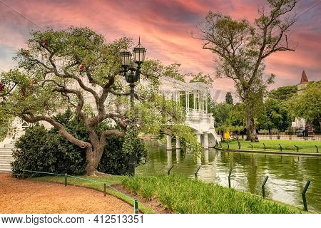 Rosedal park in Buenos Aires Argentina