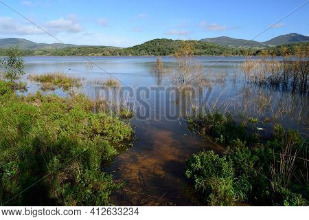 View Of Baratz Lake, Sassari, Nurra, Sardinia