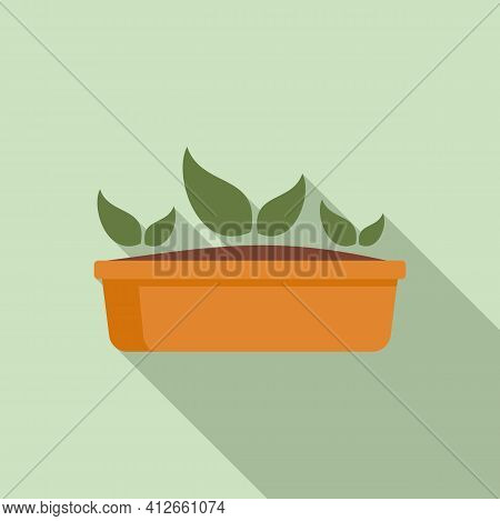 Agronomist Ground Box Icon. Flat Illustration Of Agronomist Ground Box Vector Icon For Web Design