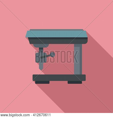 Computer Milling Machine Icon. Flat Illustration Of Computer Milling Machine Vector Icon For Web Des