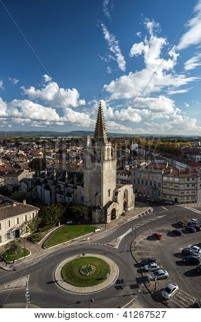 Tarascon Birdfly Aussicht von der Spitze des Schlosses