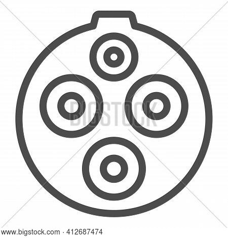 Electric Car Charging Plug Line Icon, Electric Car Concept, Connector For Charging Electric Vehicles