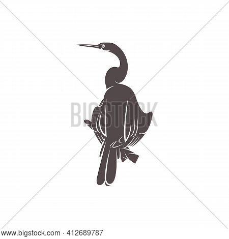 Snake Bird Design Vector Illustration, Creative Snake Bird Logo Design Concept Template, Symbols Ico