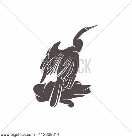 Snake Bird Design Vector Illustration, Creative Snake Bird Logo Design Concept Template, Symbols Ico