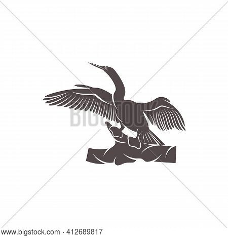 Snake Bird Design Vector Illustration, Creative Snake Bird Logo Design Concept Template, Symbols Ico