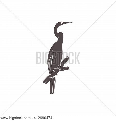 Snake Bird Design Vector Illustration, Creative Snake Bird Logo Design Concept Template, Symbols Ico