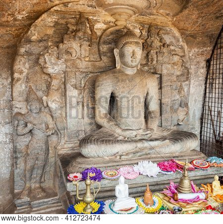 The Gal Vihara Or Gal Viharaya And Originally The Uttararama Is A Rock Temple Of The Buddha Situated