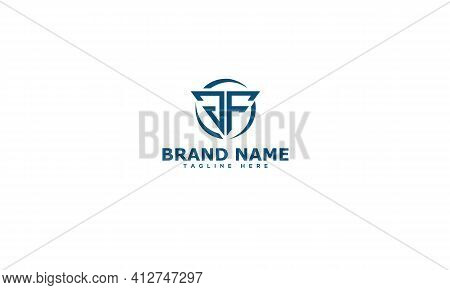 Jf Logo Design Template Vector Graphic Branding Element.