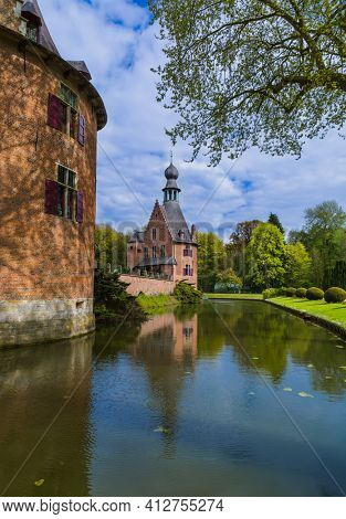 Ooidonk Castle in Belgium - architecture background