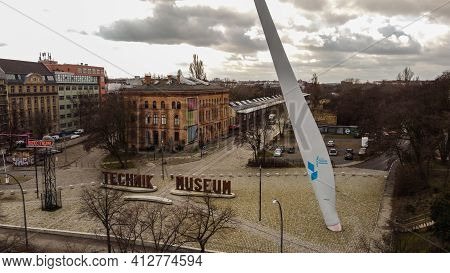 German Museum Of Technology In Berlin - Aerial View - Berlin, Germany - March 11, 2021