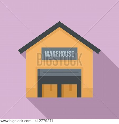 Warehouse Icon. Flat Illustration Of Warehouse Vector Icon For Web Design