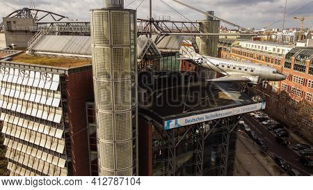 German Museum Of Technology In Berlin - Aerial View - Berlin, Germany - March 11, 2021