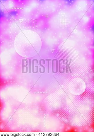Neon Background With Liquid Purple Shapes. Luminous Fluid. Fluor