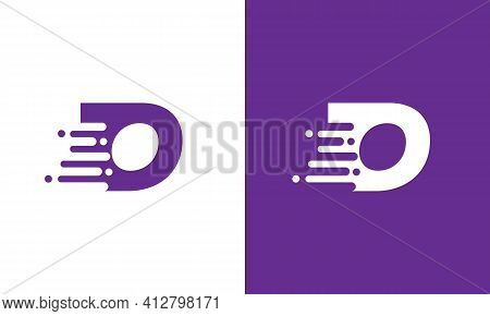 Abstract Letter O Speed Logo Design Element. Abstract Letter O Logo Design Template. Universal Fast 