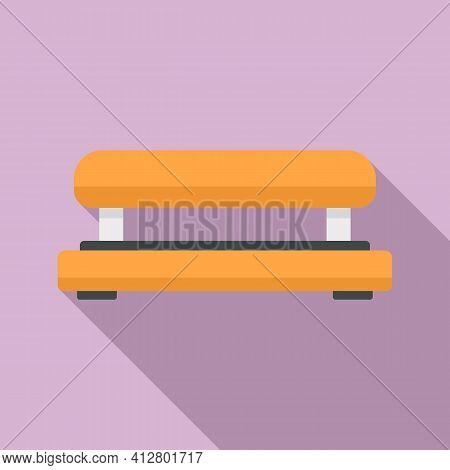 Equipment Hole Puncher Icon. Flat Illustration Of Equipment Hole Puncher Vector Icon For Web Design