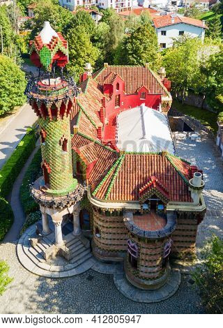 Comillas, Spain - September 26, 2017: El Capricho Is A Building Located In In Comillas In Cantabria 