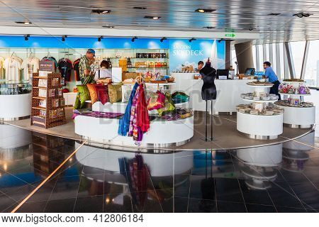 Ho Chi Minh, Vietnam - March 08, 2018: The Saigon Skydeck Is The Observation Deck Offers Ho Chi Minh