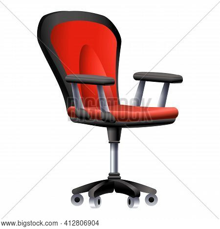 Lecture Desk Chair Icon. Cartoon Of Lecture Desk Chair Vector Icon For Web Design Isolated On White 