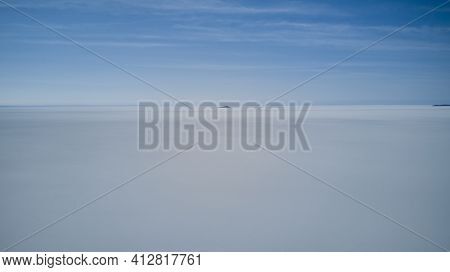 Aerial Of Salar De Uyuni, Salar De Tunupa, Worlds Largest Salt Flat, In The Altiplano Of Bolivia In 