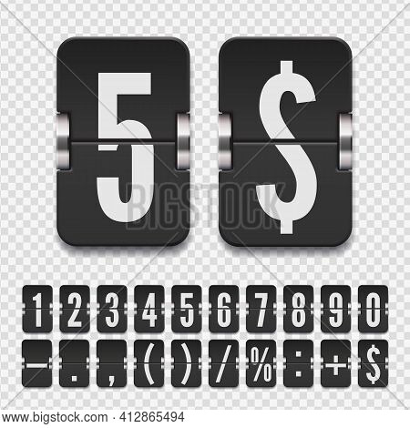 Set Flip Numbers Vector & Photo (Free Trial) | Bigstock