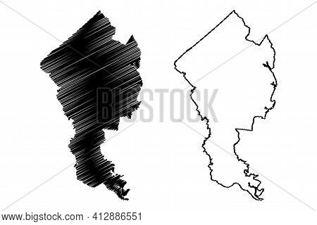 Jasper County, State Of South Carolina (u.s. County, United States Of America, Usa, U.s., Us) Map Ve