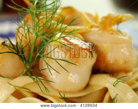 Fettucini z przegrzebki