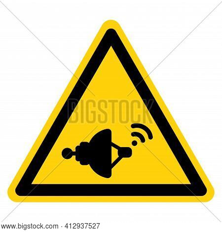 Rf Radiation Hazard Symbol Sign ,vector Illustration, Isolate On White Background Label. Eps10