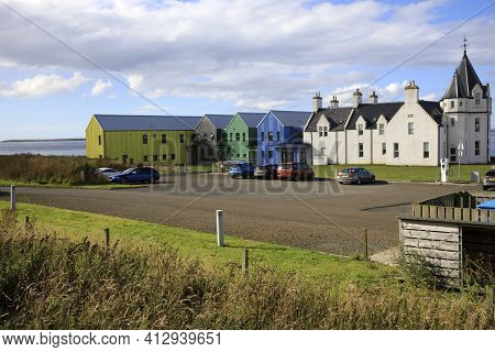 John O'groats (scotland), Uk - August 04, 2018: John O'groats Area, Caithness, Scotland, Highlands, 