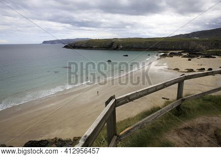 Durness -  (scotland), Uk - August 11, 2018: The Beaches At Durness Peninsula, Scotland, Highlands, 