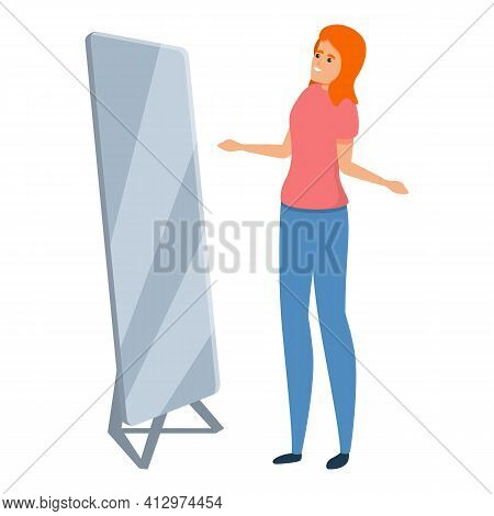 Attitude Self Esteem Icon. Cartoon Of Attitude Self Esteem Vector Icon For Web Design Isolated On Wh