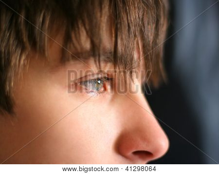 Tiener gezicht Close-up