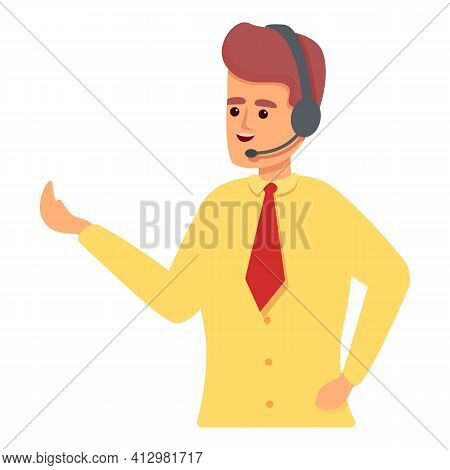 Company Personal Assistant Icon. Cartoon Of Company Personal Assistant Vector Icon For Web Design Is
