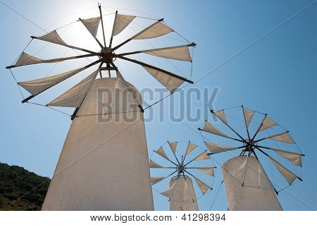 Yel değirmenleri. Crete