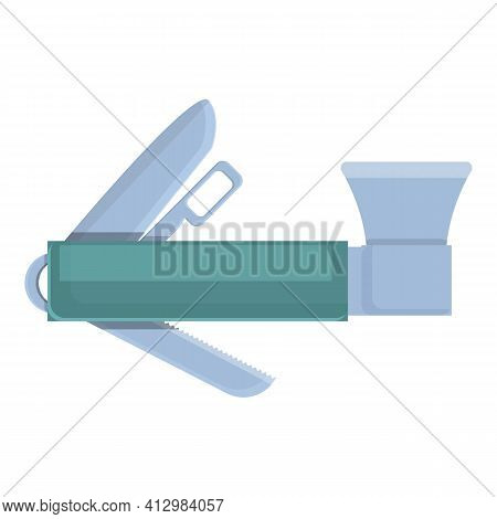 Multitool Axe Icon. Cartoon Of Multitool Axe Vector Icon For Web Design Isolated On White Background