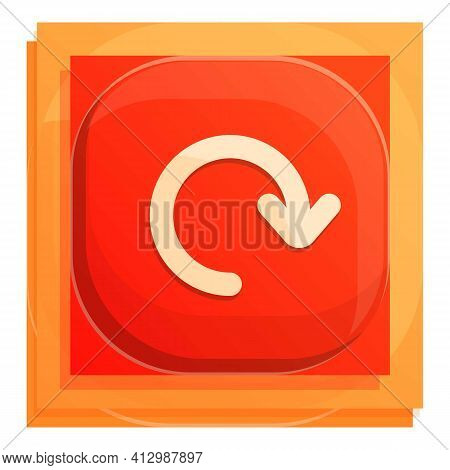 Refresh Interface Button Icon. Cartoon Of Refresh Interface Button Vector Icon For Web Design Isolat