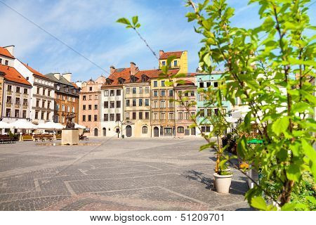 Nice Old Marketplace Square In Warsaw