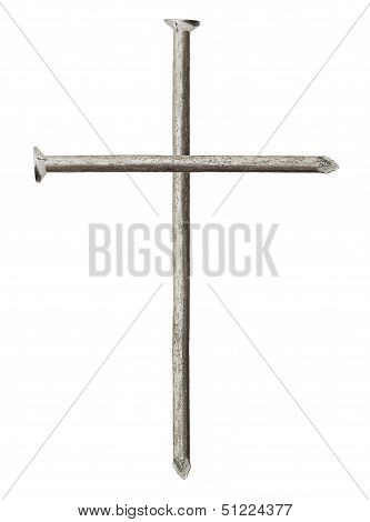 Cross Made Of Nails