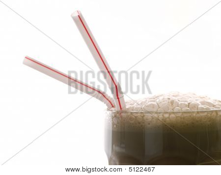 Choklad Milkshake med sugrör