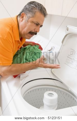 Man Doing Laundry