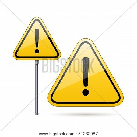 Danger warning sign