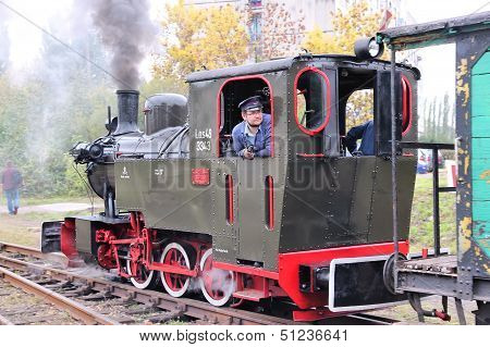 Steam Train In Poland