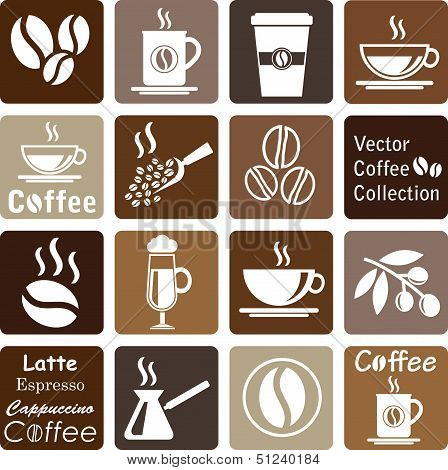 vector collection: coffee icons