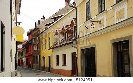 Historic Street In Kranj