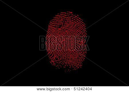 Red fingerprint